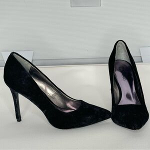 Black Velour Heels (6)